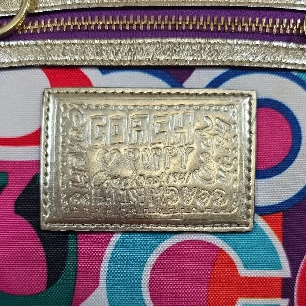 Coach Poppy Pop C Glam Tote and Wallet - Picture 4 of 16